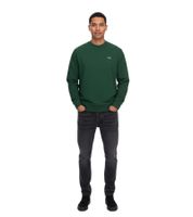Sudadera Lacoste para hombre con logotipo bordado, jersey básico, jersey moderno de algodón, camisa de manga larga, SH9608 00 132 verde Sudadera Lacoste para hombre con logotipo bordado, jersey básico, jersey moderno de algodón, camisa de manga larga, SH9608 00 132 verde