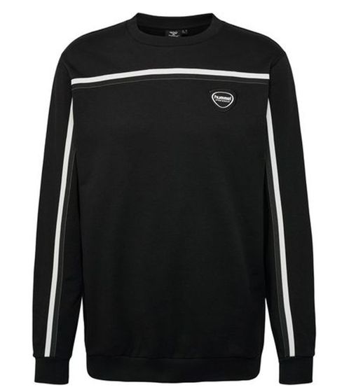 Sweat hummel Mark pour homme, pull en coton avec poches latérales, pull d'hiver, t-shirt d'entraînement, 14481323 Noir