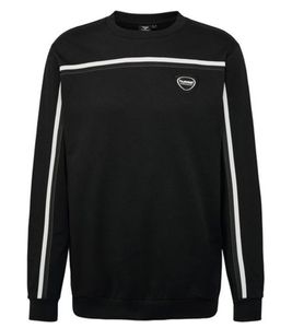 hummel Mark Herren Sweat-Shirt Baumwoll-Sweater mit Seitentaschen Winter-Pulli Trainings-Shirt 14481323 Schwarz