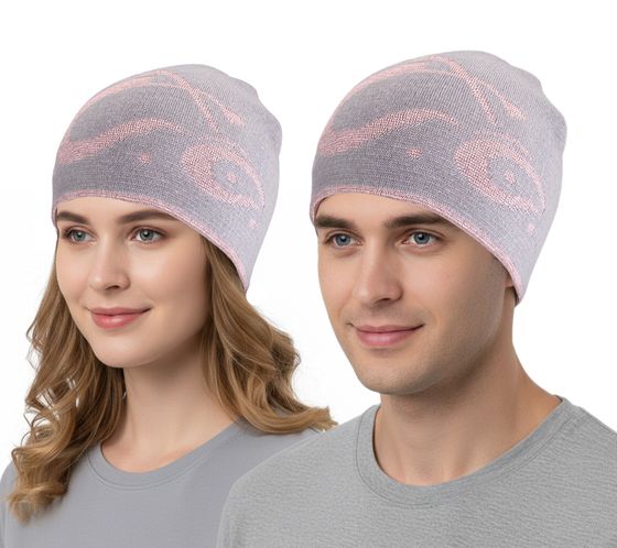 Orange County Choppers Beanie kuschelige Mütze mit Motorrad-Motiv Winter-Mütze Fan-Artikel 4052OCC Grau/Rosa Orange County Choppers Beanie kuschelige Mütze mit Motorrad-Motiv Winter-Mütze Fan-Artikel 4052OCC Grau/Rosa