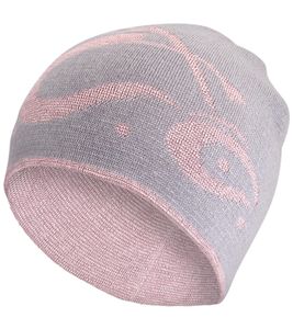 Bonnet OrangeCountyChoppers, bonnet douillet à motif moto, bonnet d'hiver, article de supporter, 4052OCC, gris/rose