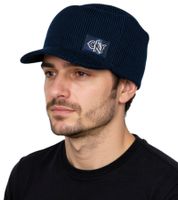 CKY Rockband Schirm-Beanie mit Band-Stickerei Strick-Mütze Fan-Beanie KC101775CKY Schwarz