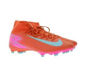 NIKE Mercurial Superfly 10 Academy FG/MG Fußball-Schuhe Nocken-Schuhe mit NikeSkin und Air Zoom Elementen FQ1456-800 Rot/Pink/Türkis