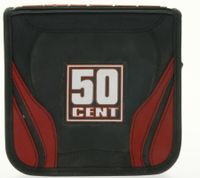 BIOWORLD MERCHANDISING CD case from the singer "50 Cent" for 24 CDs Black/White