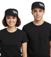 My Chemical Romance Unisex Cap Baumwoll-Cap im millitärischen Schnitt mit leicht gebogenen Schnitt Schwarz/Weiß