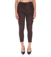 NAVIGAZIONE Alina Damen Hose in Wildleder-Optik Schlupfhose Stiefelhose 78992442 Braun