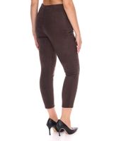 NAVIGAZIONE Alina Damen Hose in Wildleder-Optik Schlupfhose Stiefelhose 78992442 Braun