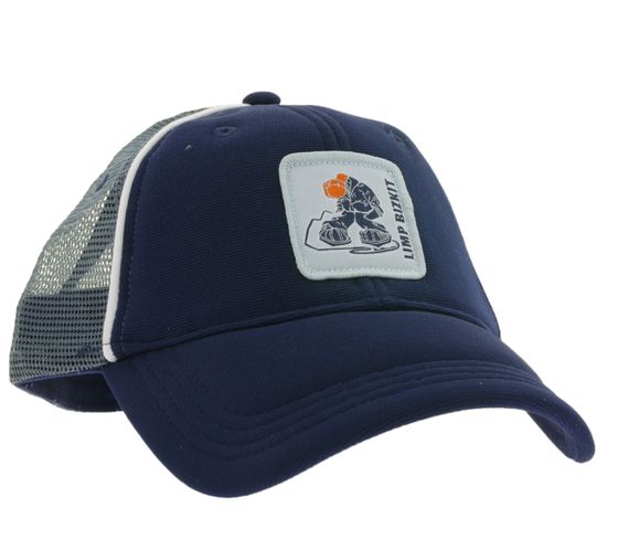 Unisex größenverstellbare Base Cap "Limp Bizkit" mit atmungsaktiven Mesh-Einsatz Blau/Grau