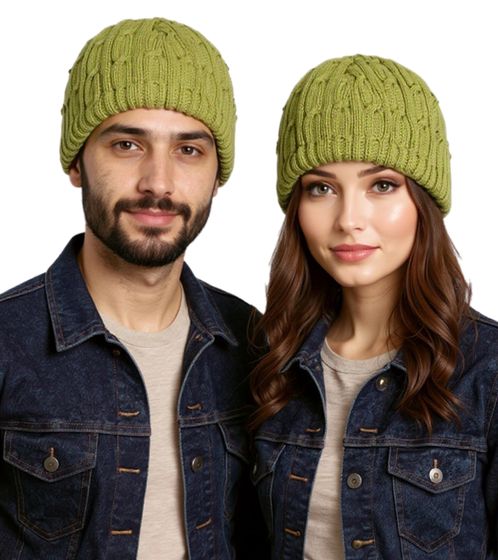 System of A Down Beanie kuschelige Frühlings-Mütze gemütlicher Strick-Beanie Olivgrün
