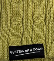 System of a Down Beanie, Cozy Autumn Hat, Comfortable Knit Beanie, Olive Green