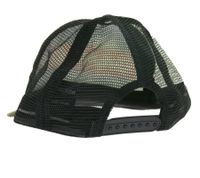 Casquette de baseball avec inscription « GANSTA ». Casquette trucker camouflage avec empiècement en mesh. Vert/Kaki/Rouge/Gris/Blanc.