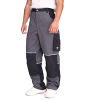 2er Pack NORTHERN COUNTRY Herren Arbeits-Hose mit Knie-Verstärkung Berufsbekleidung Heimwerker-Hose 60380202 Grau/Schwarz