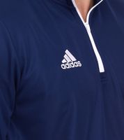 adidas Entrada 22 Halfzip Herren Trainings-Pullover nachhaltiges Sport-Shirt mit AEROREADY Technologie Rot oder Dunkelblau