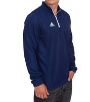adidas Entrada 22 Halfzip Herren Trainings-Pullover nachhaltiges Sport-Shirt mit AEROREADY Technologie Rot oder Dunkelblau