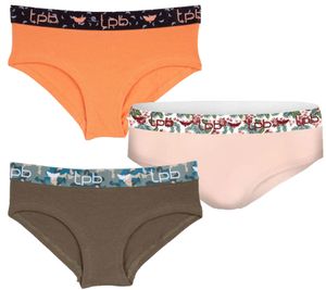 Braguitas Les Petites Bombes para niños y niñas con algodón elástico, ropa interior para adolescentes en naranja, caqui o rosa