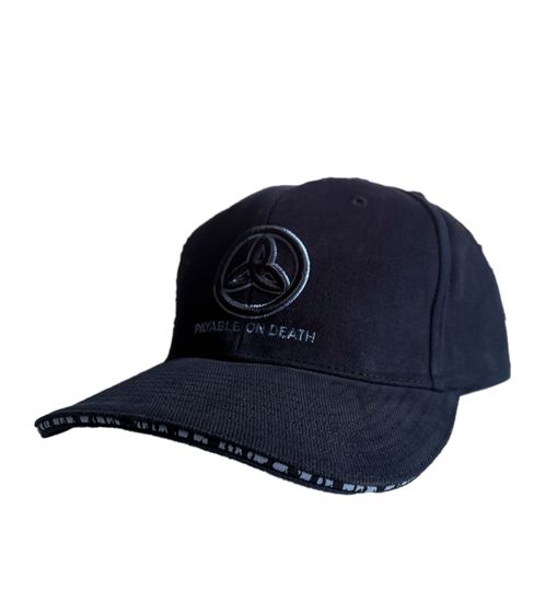 Payable on Death Unisex Metal-Band Trucker-Cap Baseball-Cap mit Logo-Stickerei Baumwoll-Cap Fan-Mütze 2948POD Navy