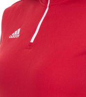 adidas Entrada 22 Damen nachhaltiger Sport-Pullover Trainings-Shirt mit AEROREADY Technologie Troyer-Pullover Langarm-Shirt Rot, Schwarz oder Dunkelblau