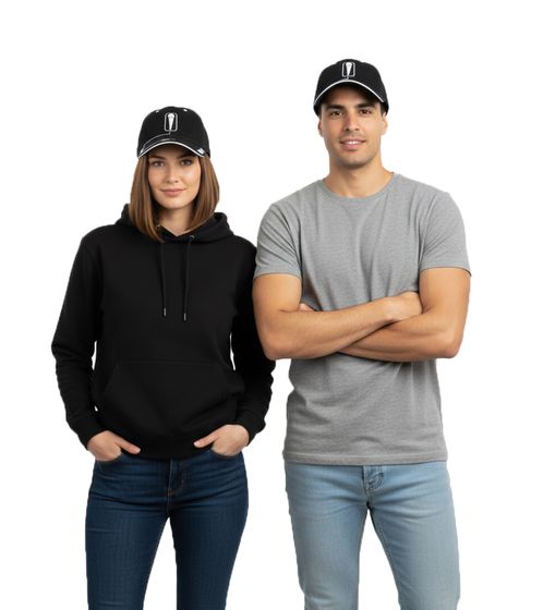 Limp Bizkit Unisex Rap-Rock-Band Trucker-Cap Baseball-Cap mit Logo-Stickerei Baumwoll-Cap Fan-Mütze 1223LB Schwarz