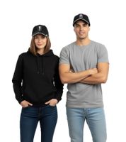 Limp Bizkit Unisex Rap-Rock-Band Trucker-Cap Baseball-Cap mit Logo-Stickerei Baumwoll-Cap Fan-Mütze 1223LB Schwarz