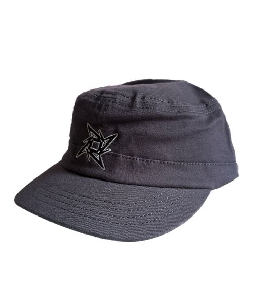 Casquette unisexe METALLICA, style militaire, en coton avec logo brodé, couvre-chef 2523MET Gris