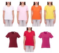 T-shirt da donna ELEVATE Heros, t-shirt in cotone tinta unita, t-shirt basic 150 g/m², canottiera 38029 in rosso, bianco, arancione, giallo o rosa T-shirt da donna ELEVATE Heros, t-shirt in cotone tinta unita, t-shirt basic 150 g/m², canottiera 38029 in rosso, bianco, arancione, giallo o rosa