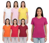 T-shirt femme ELEVATE Heros, coton uni, 150 g/m², t-shirt basique, maillot de corps 38029, disponible en rouge, blanc, orange, jaune ou rose