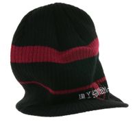 My Chemical Romance Unisex Beanie mit Schriftzug Schirm-Beanie Freizeit-Mütze Schwarz/Pink/Weiß