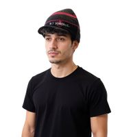 My Chemical Romance Unisex Beanie mit Schriftzug Schirm-Beanie Freizeit-Mütze Schwarz/Pink/Weiß