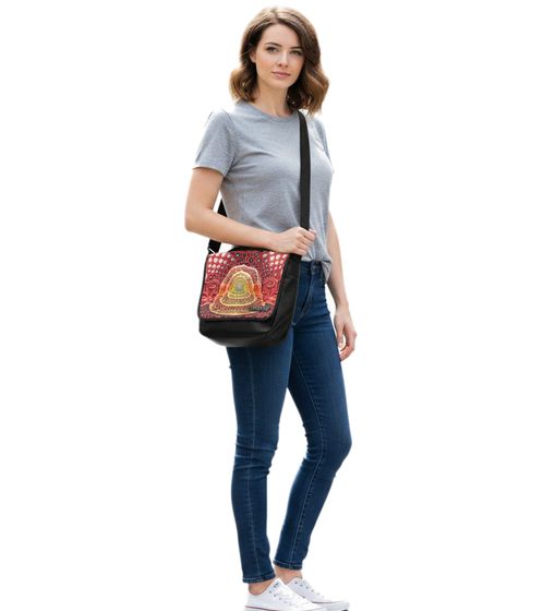 Tool Metal-Band Umhänge-Tasche Messengerbag stylische Laptop-Tasche Fan-Artikel 38 x 31 x 10 cm MB108193TOL0 Schwarz/Bunt