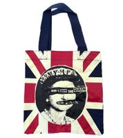Sex Pistols Punkrock-Band Umhänge-Tasche stylische Einkaufstasche Fan-Artikel 31 x 33 x 3 cm LB102744SEX0 Navy/Rot/Weiß