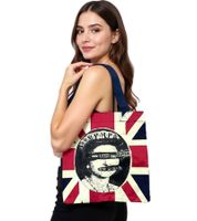 Sex Pistols Punkrock-Band Umhänge-Tasche stylische Einkaufstasche Fan-Artikel 31 x 33 x 3 cm LB102744SEX0 Navy/Rot/Weiß