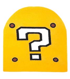 Bonnet Nintendo Super Mario Bros. Mystery Block, bonnet Gaming Question Block, bonnet tricoté Price Block, produit de fan KC170203NTN, jaune