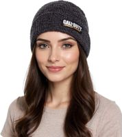 Activision Call of Duty Ego-Shooter-Game Beanie mit Advanced Warfare-Patch Strick-Mütze Fan-Beanie KC265FAWA Schwarz