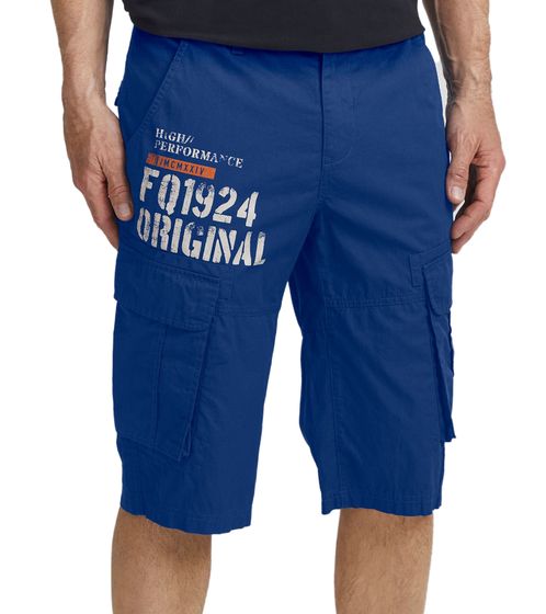 FQ1924 Mael Bermuda Cargo Casual da Uomo, Pantaloni Estivi in ​​Cotone 21900196 181018 Blu