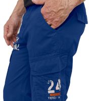 Bermudas cargo informales FQ1924 Mael para hombre, pantalones de verano de algodón, 21900196 181018, color azul