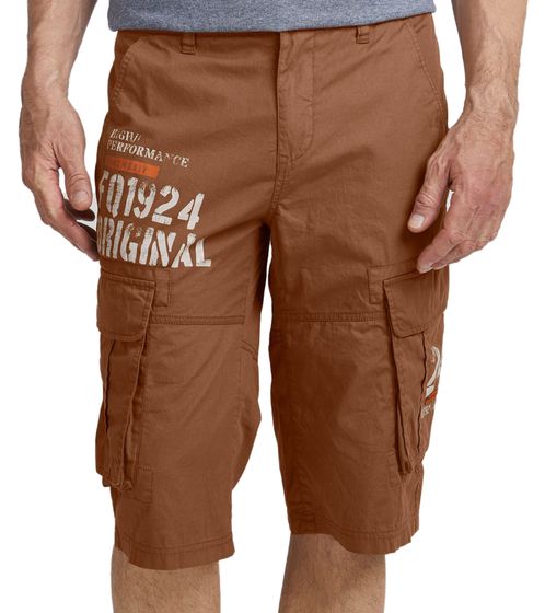 FQ1924 Mael Bermuda Cargo Casual da Uomo, Pantaloni Estivi in ​​Cotone 21900196 181018 Marrone