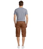 Bermudas cargo informales FQ1924 Mael para hombre, pantalones de verano de algodón, 21900196 181018, color marrón