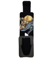 MEGADETH MP3-Player-Hülle Metal-Band Schutz-Case im Damaged-Look Musik-Player iPod-Player 11x7x1,5 cm Schwarz/Blau