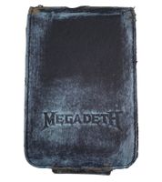 MEGADETH MP3-Player-Hülle Metal-Band Schutz-Case im Damaged-Look Musik-Player iPod-Player 11x7x1,5 cm Schwarz/Blau