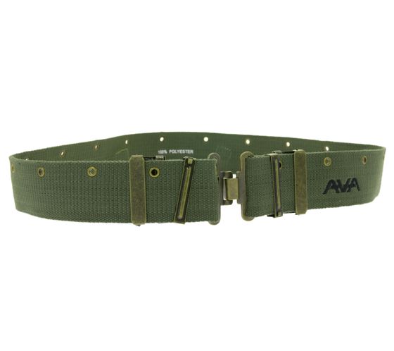 Cintura unisex con scritta "ANGELS & AIRWAVES" e fibbia, cintura casual, BT107924ANG, cachi