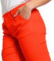 BOYENS´S Damen Stoff-Bermuda kurze Sommer-Hose Baumwoll-Shorts 65408166 Rot/Orange