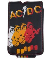 ACDC MP3-Player-Hülle Hard-Rock-Band Schutz-Case mit Print und Prägung Musik-Player iPod-Player 11x7x1,5 cm Schwarz/Rot/Gelb/Weiß