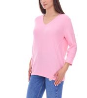 BOYSENS´S Damen Strick-Pullover mit V-Ausschnitt und 3/4-Ärmeln Sommer-Pulli 73541209 Rosa