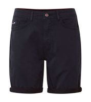 Bermudas casuales FQ1924 Josh para hombre, de algodón con dobladillo, 21900320-ME, color negro