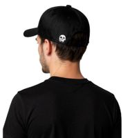 Pike Apparel Unisex Trucker-Cap aus dem Rock-Bereich Base-Cap mit Totenkopf und Patronen-Applikation TC109526PIK Schwarz