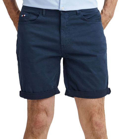 Bermuda casual da uomo FQ1924 Josh, pantaloni in cotone con risvolto, 21900320 193923 Blu navy