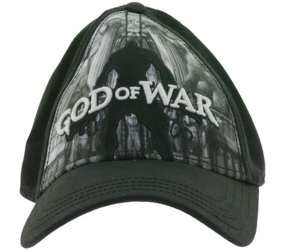 Gorra unisex de GOD OF WAR de la línea Gaming. Gorra de béisbol con silueta TC125186GCW0 Negro/Gris/Blanco