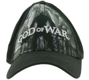 Gorra unisex de GOD OF WAR de la línea Gaming. Gorra de béisbol con silueta TC125186GCW0 Negro/Gris/Blanco