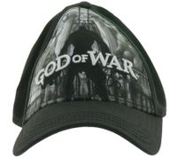 GOD OF WAR Unisex Trucker-Cap aus dem Gaming-Bereich Base-Cap mit Silhouette TC125186GCW0 Schwarz/Grau/Weiß