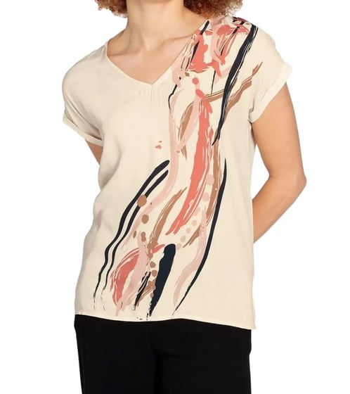 Blusa BOYSEN'S para mujer, Camisa de verano a la moda, Camisa de manga corta, Beige 53811127